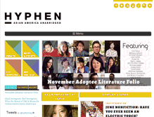 Tablet Screenshot of hyphenmagazine.com